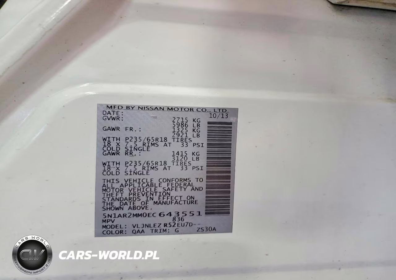 2014 Nissan Pathfinder Sv VIN:5N1AR2MM0EC643551 - 12