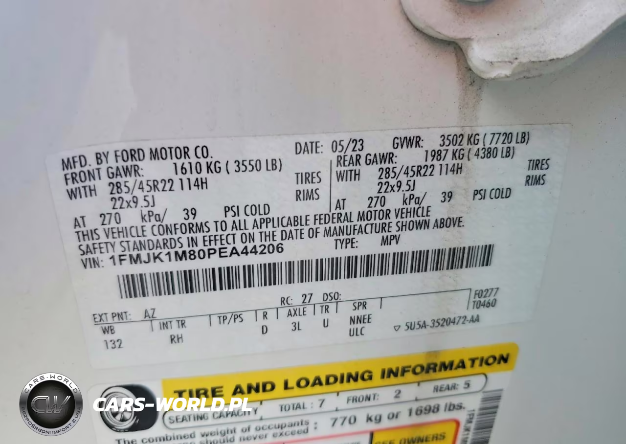 2023 Ford Expedition Max Platinum VIN:1FMJK1M80PEA44206 - 13
