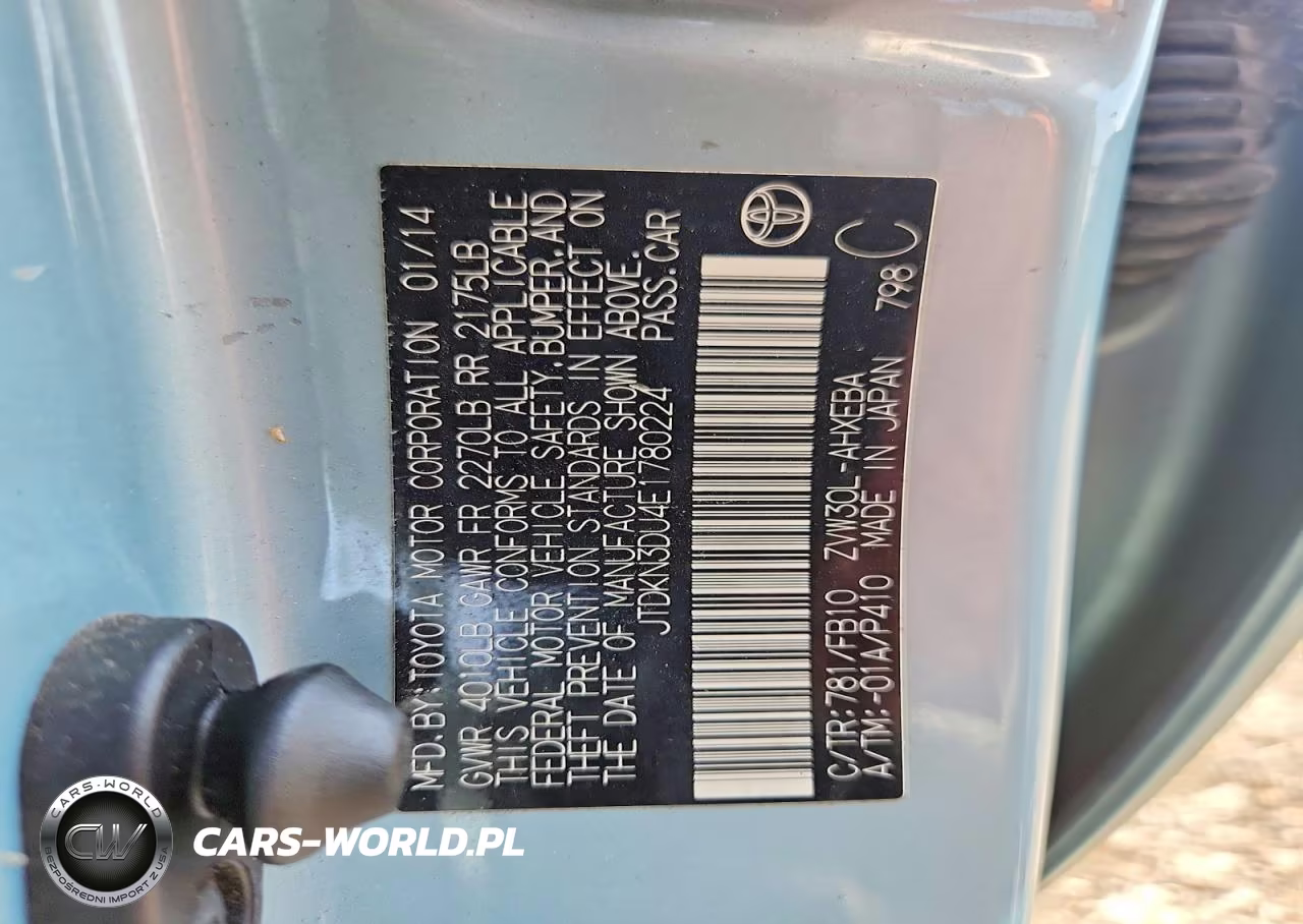2014 Toyota Prius Two VIN:JTDKN3DU4E1780224 - 12