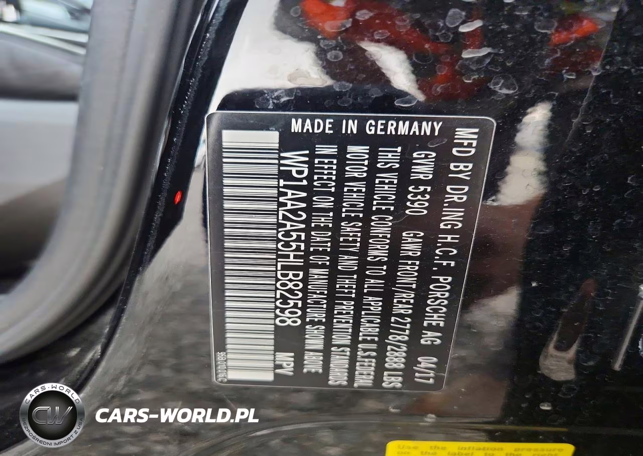 2017 Porsche Macan VIN:WP1AA2A55HLB82598 - 12