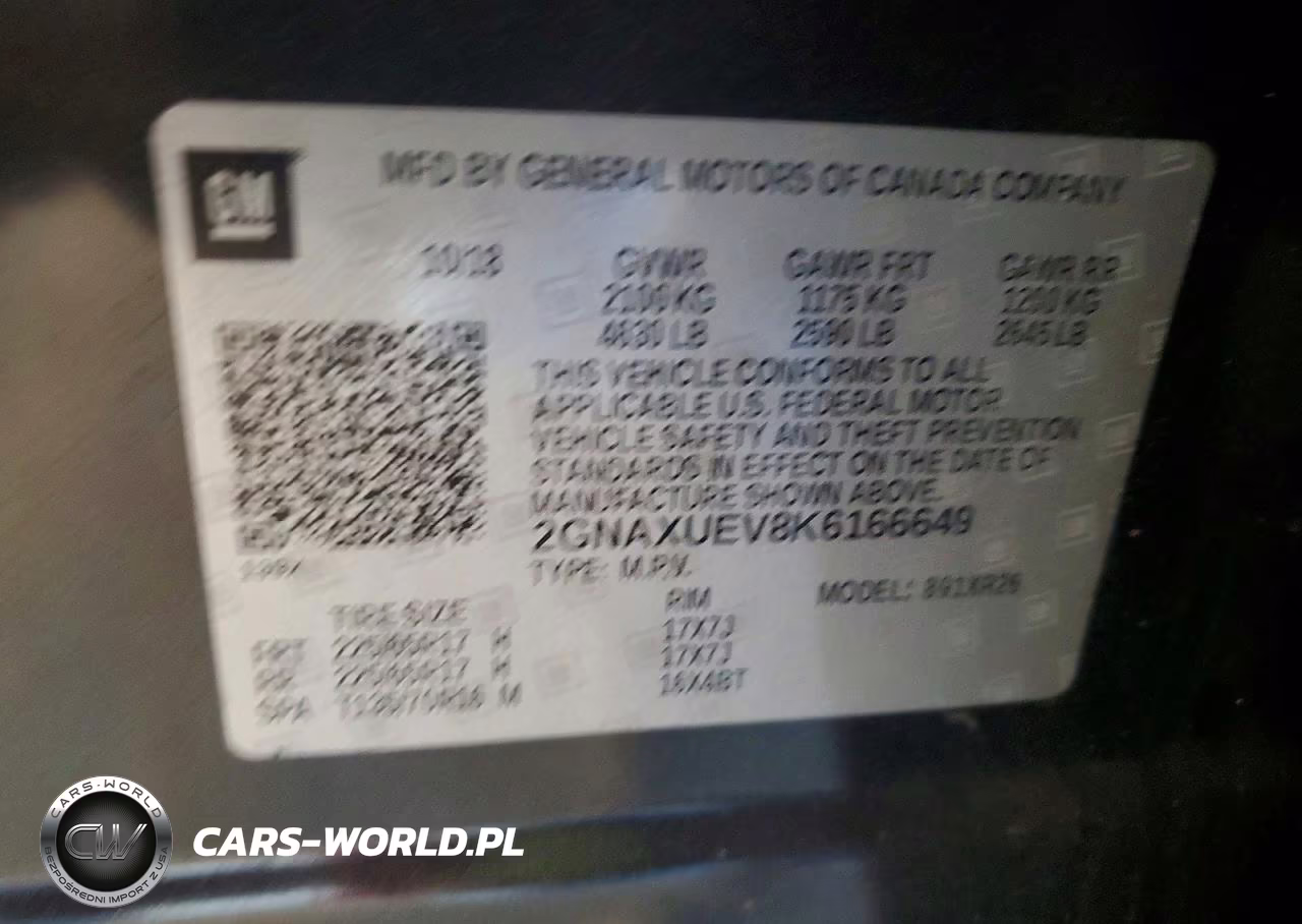 2019 Chevrolet Equinox Lt VIN:2GNAXUEV8K6166649 - 13