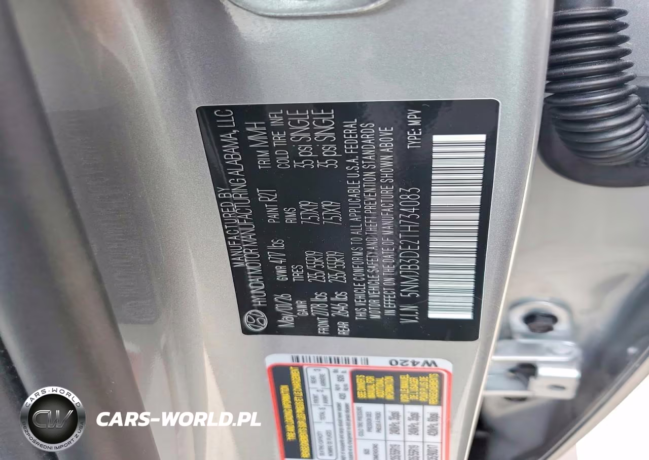2026 Hyundai Tucson Sel Plus VIN:5NMJB3DE2TH734083 - 12