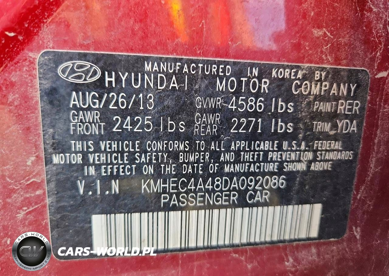 2013 Hyundai Sonata Hybrid VIN:KMHEC4A48DA092086 - 12