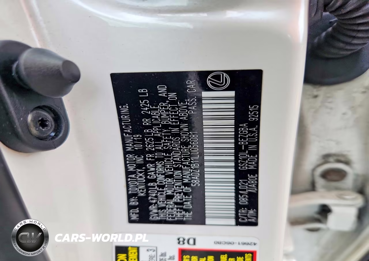 2020 Lexus Es 350 VIN:58ADZ1B11LU056081 - 12