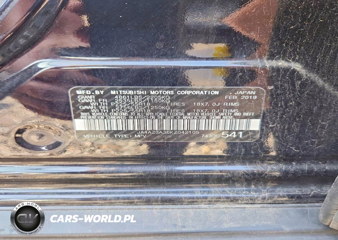 2019 Mitsubishi Outlander Se VIN:JA4AZ3A36KZ042105 - 13
