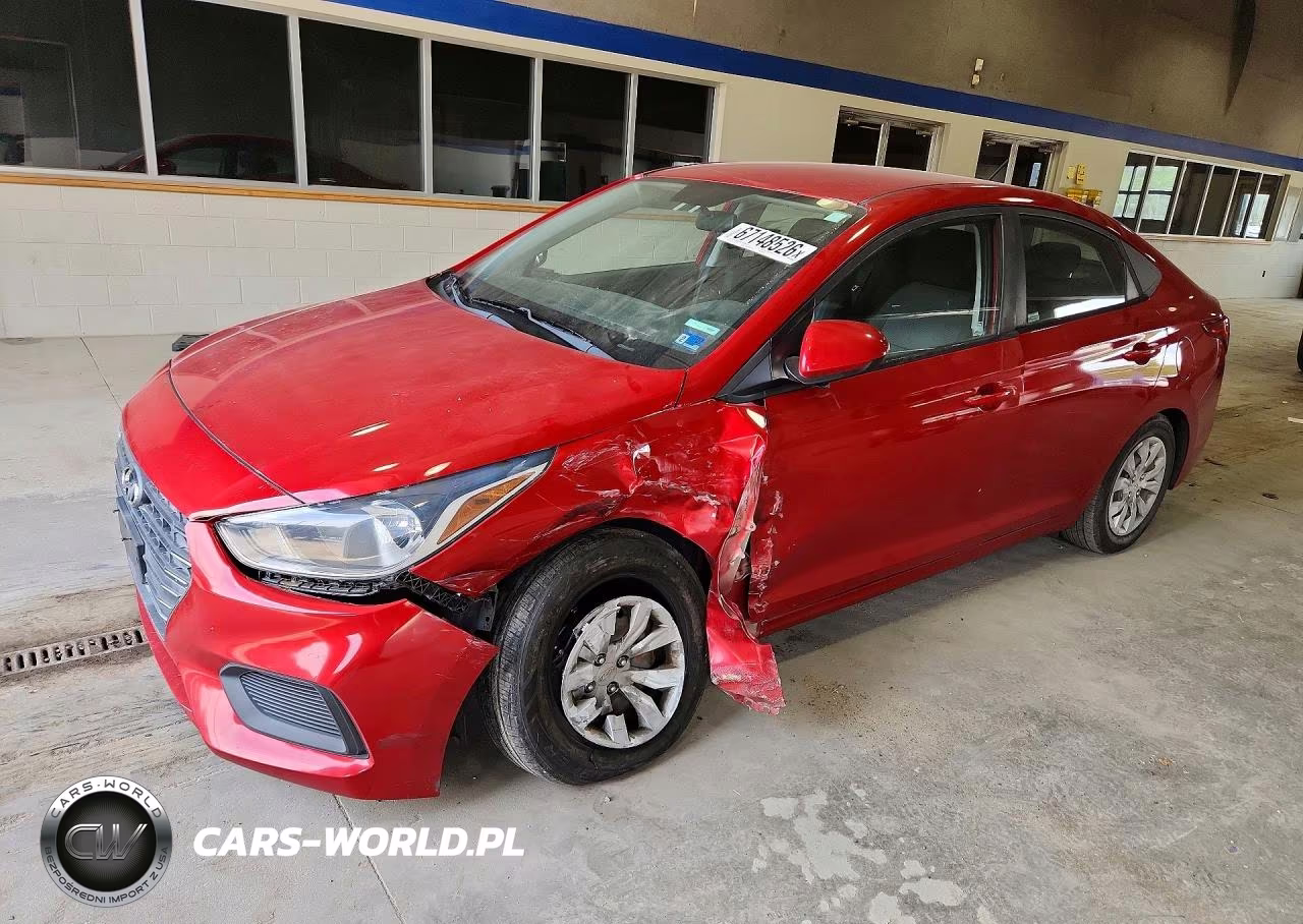 2019 Hyundai Accent Se VIN:3KPC24A36KE064965 - 1