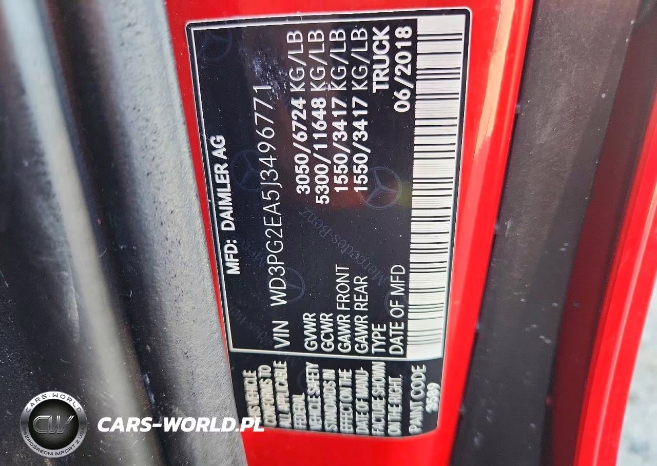 2018 Mercedes-Benz Metris VIN:WD3PG2EA5J3496771 - 13