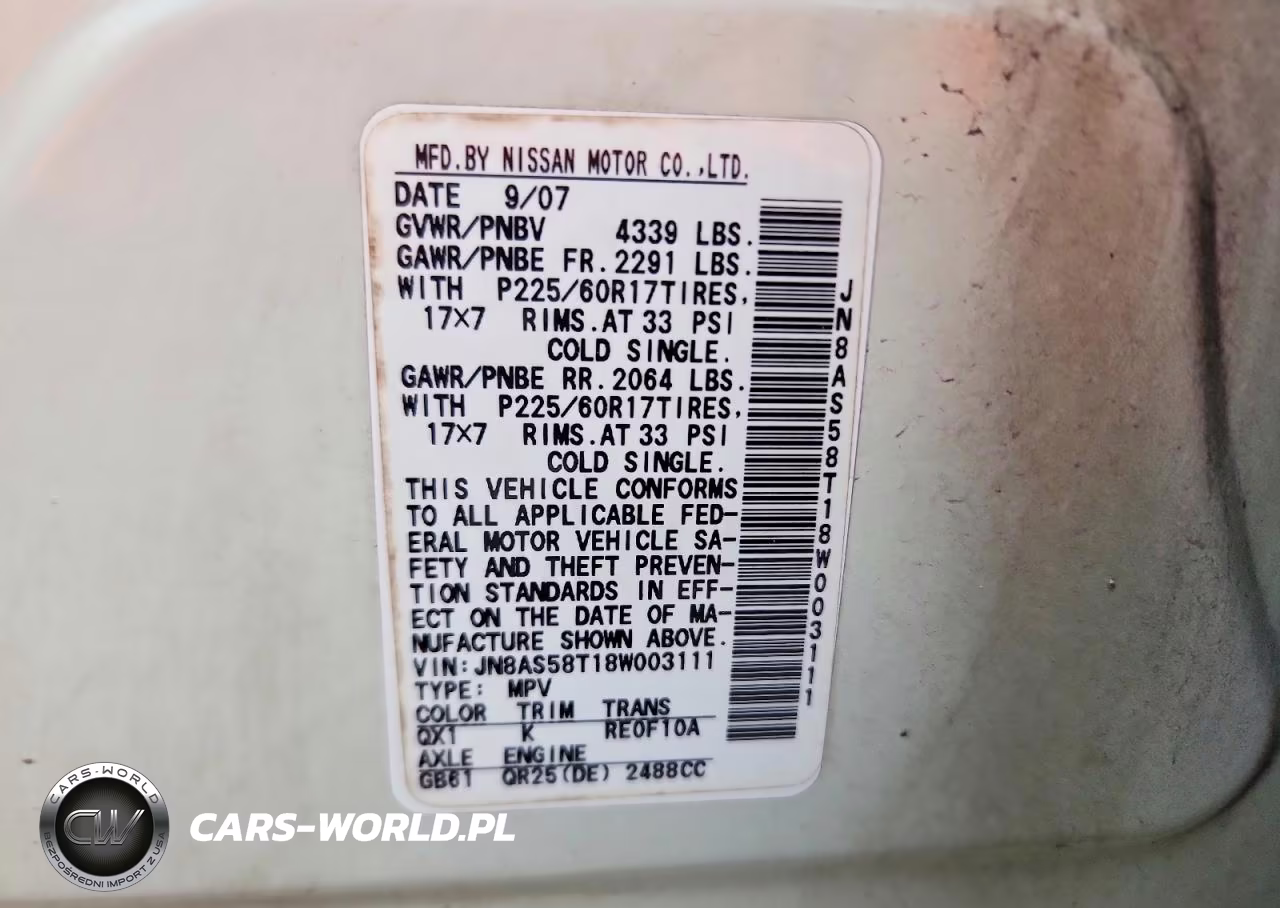 2008 Nissan Rogue S VIN:JN8AS58T18W003111 - 13