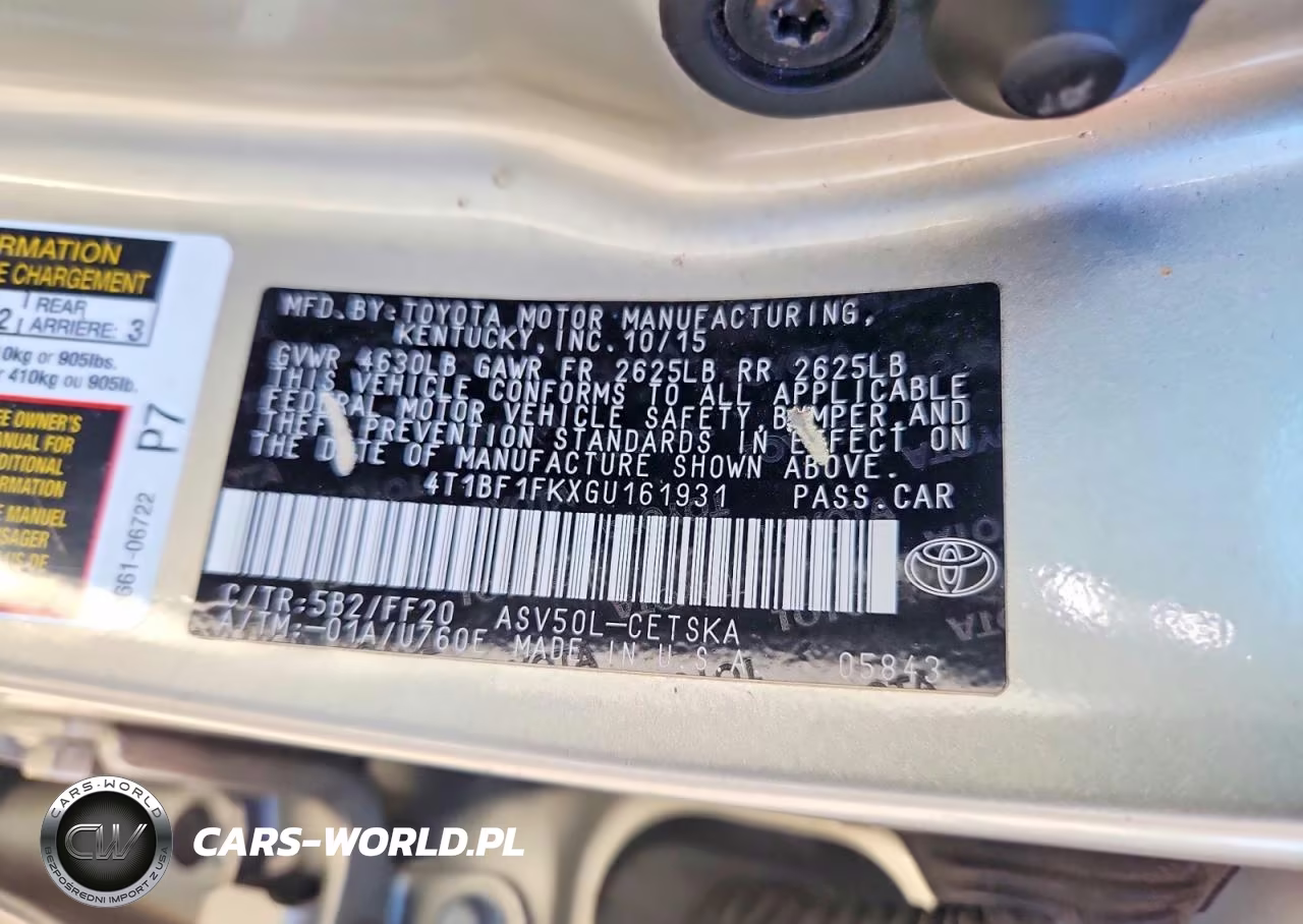 2016 Toyota Camry Se VIN:4T1BF1FKXGU161931 - 12