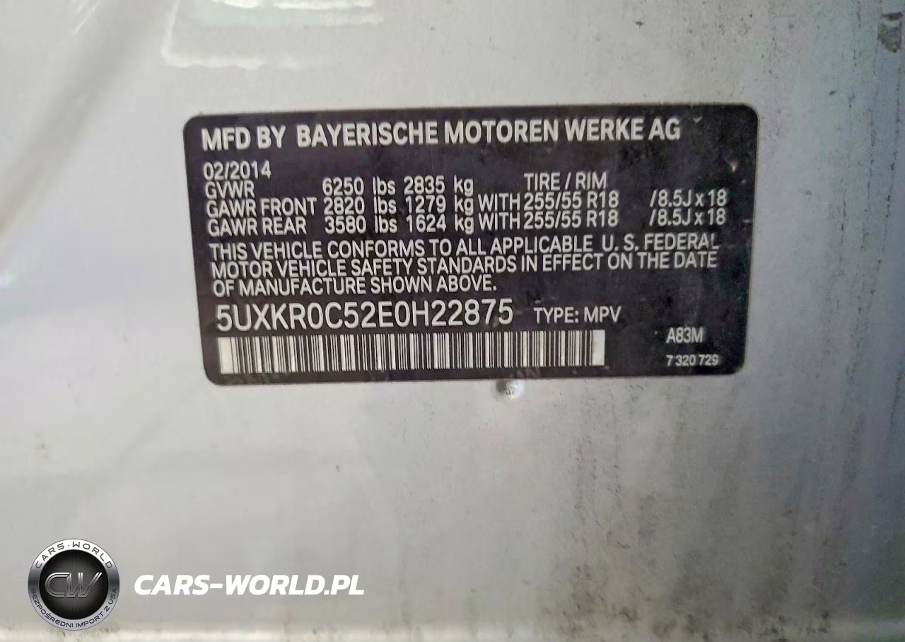 2014 BMW X5 xDrive35I VIN:5UXKR0C52E0H22875 - 14
