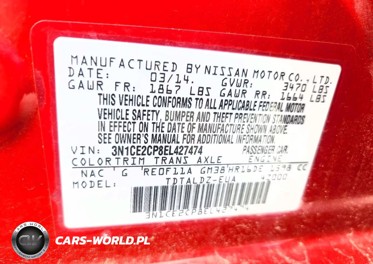 2014 Nissan Versa Note S VIN:3N1CE2CP8EL427474 - 12