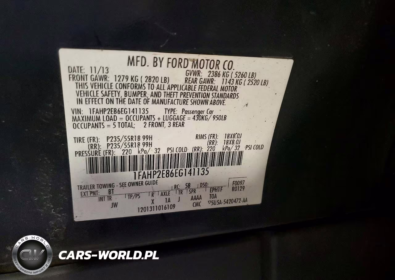 2014 Ford Taurus Sel VIN:1FAHP2E86EG141135 - 12