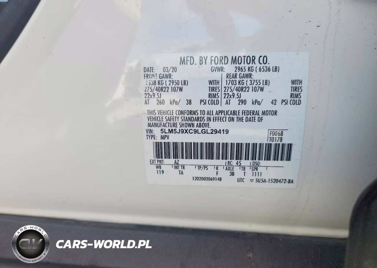 2020 Lincoln Aviator Black Label VIN:5LM5J9XC9LGL29419 - 13