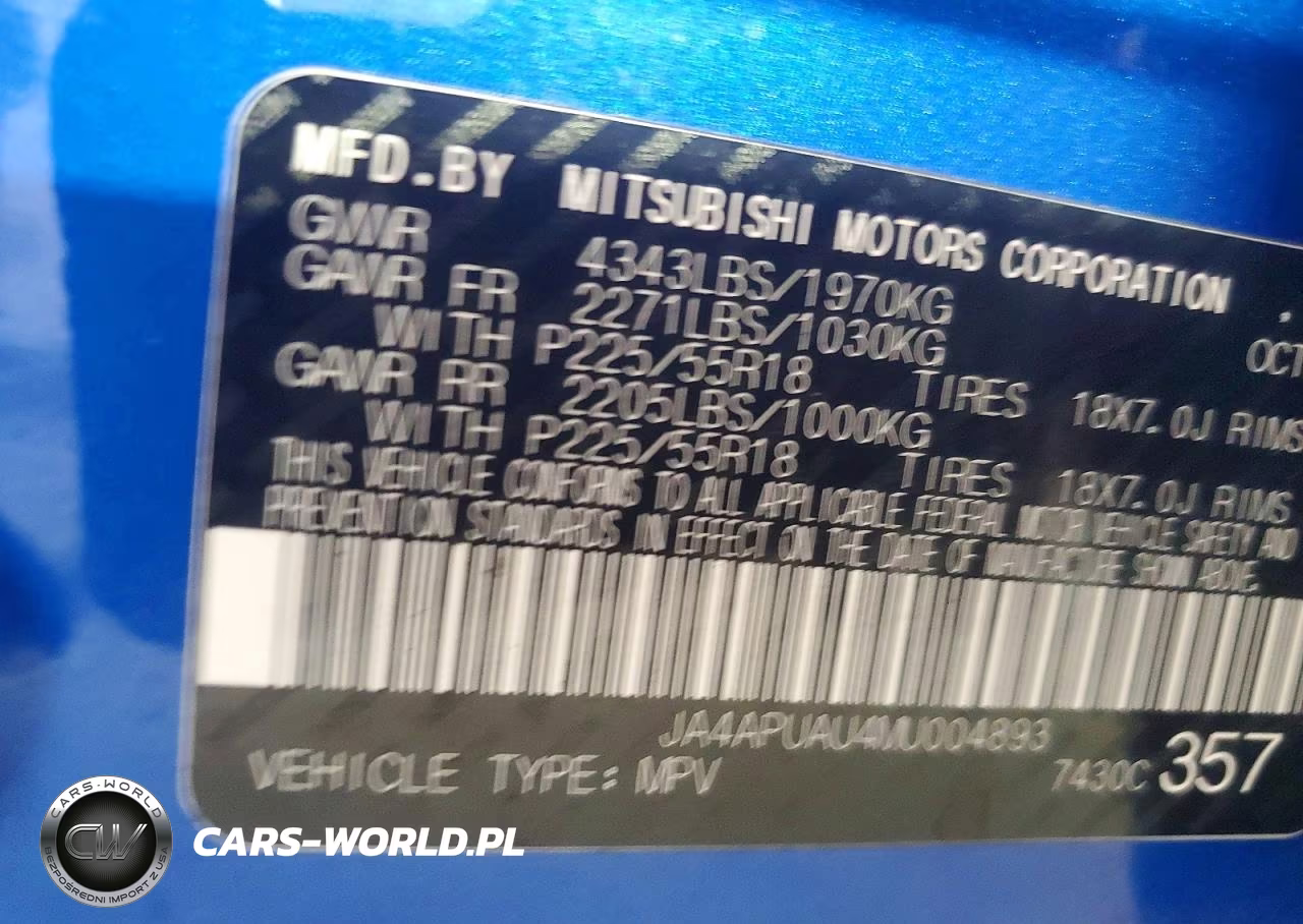 2021 Mitsubishi Outlander Sport Es VIN:JA4APUAU4MU004893 - 13