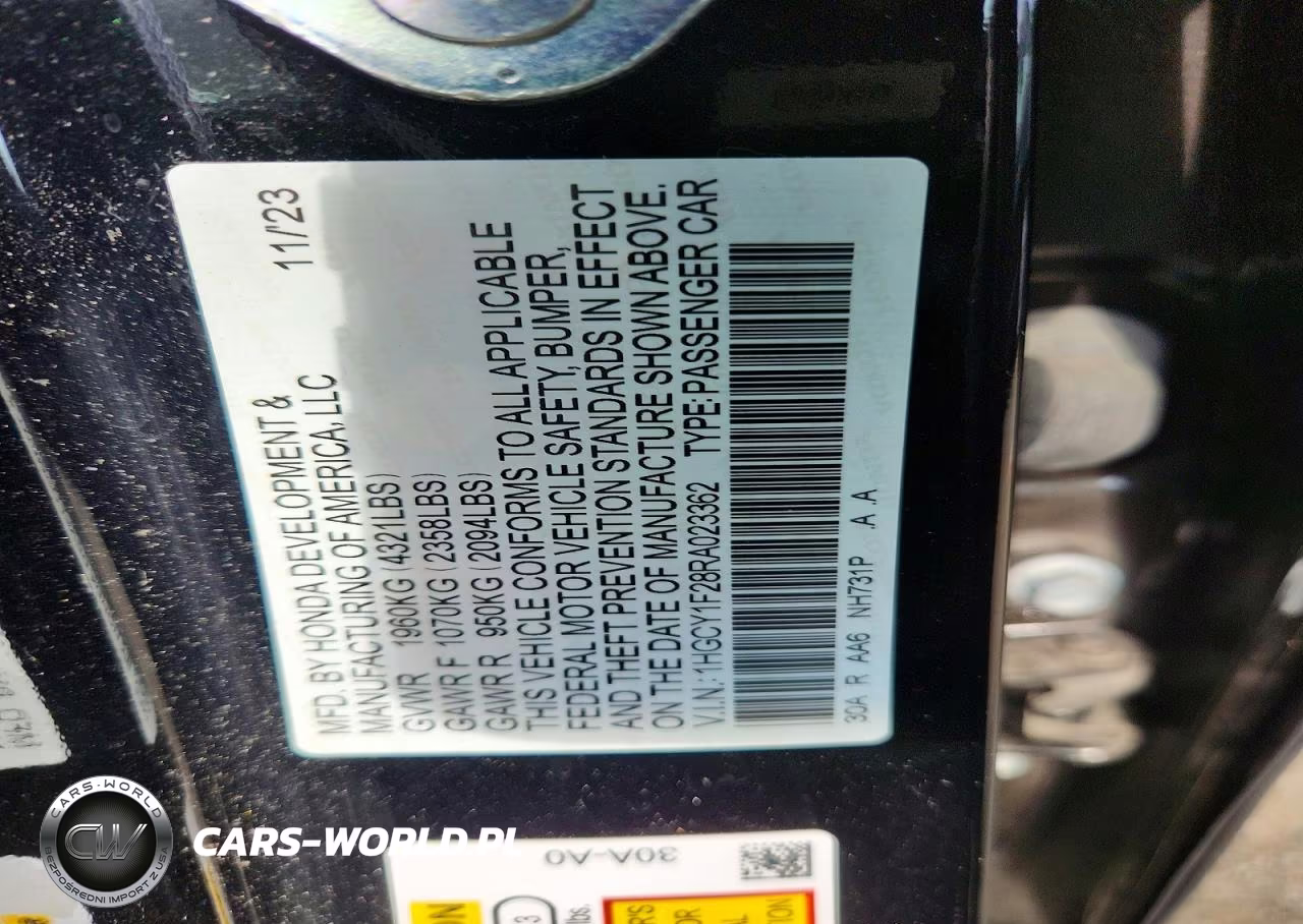 2024 Honda Accord Lx VIN:1HGCY1F28RA023362 - 12