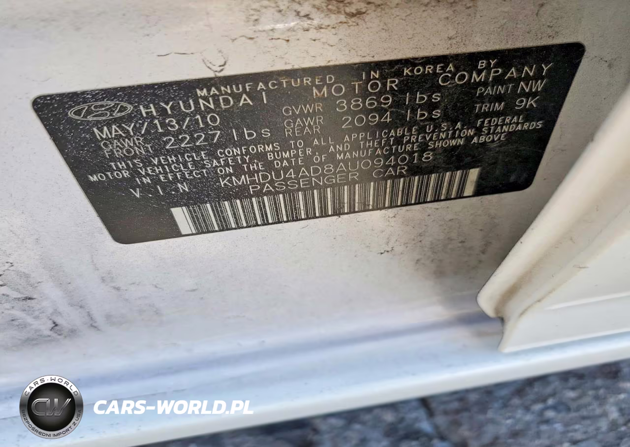 2010 Hyundai Elantra Gls VIN:KMHDU4AD8AU094018 - 12