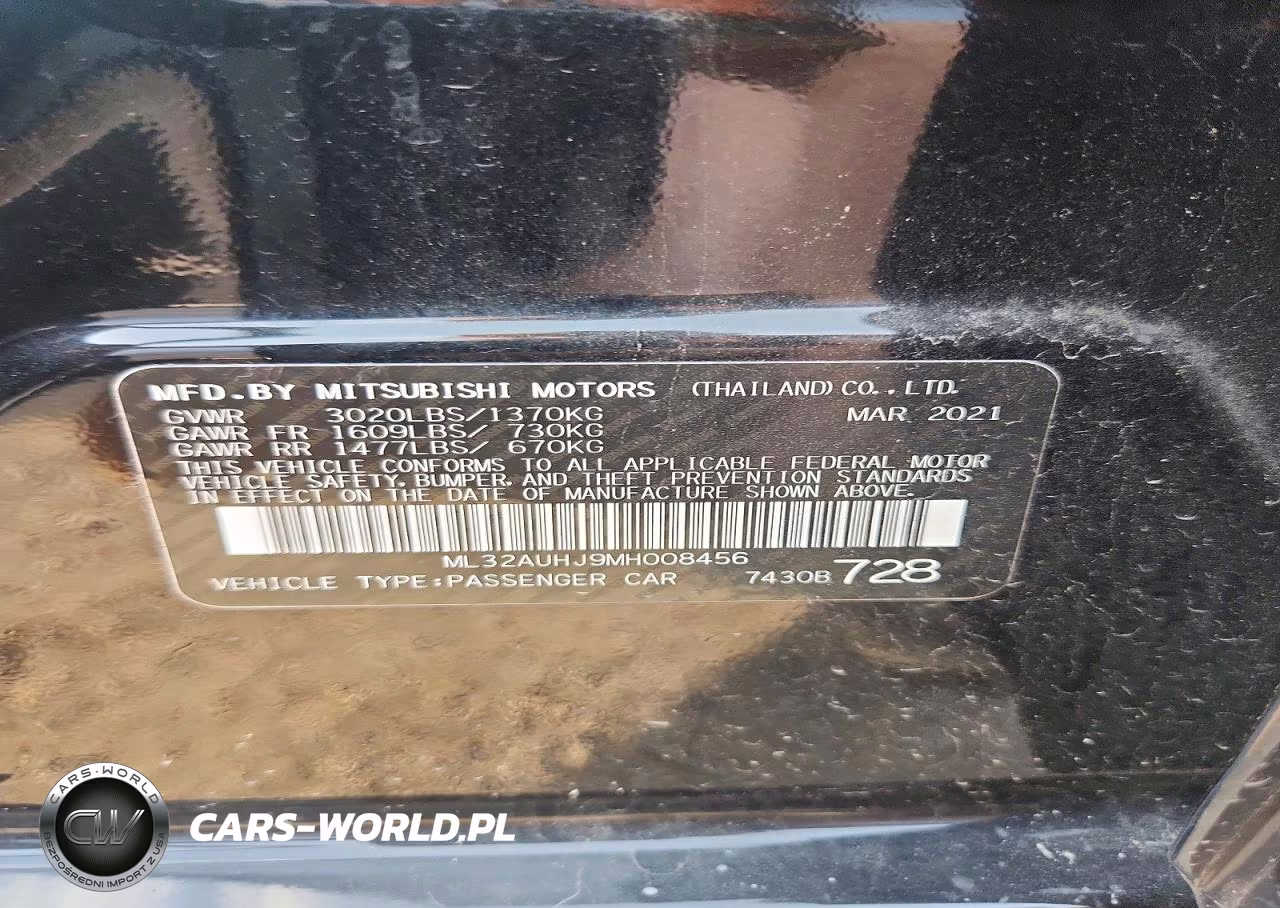 2021 Mitsubishi Mirage Es VIN:ML32AUHJ9MH008456 - 13