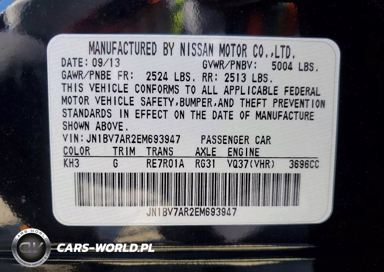 2014 Infiniti Q50 Premium VIN:JN1BV7AR2EM693947 - 12