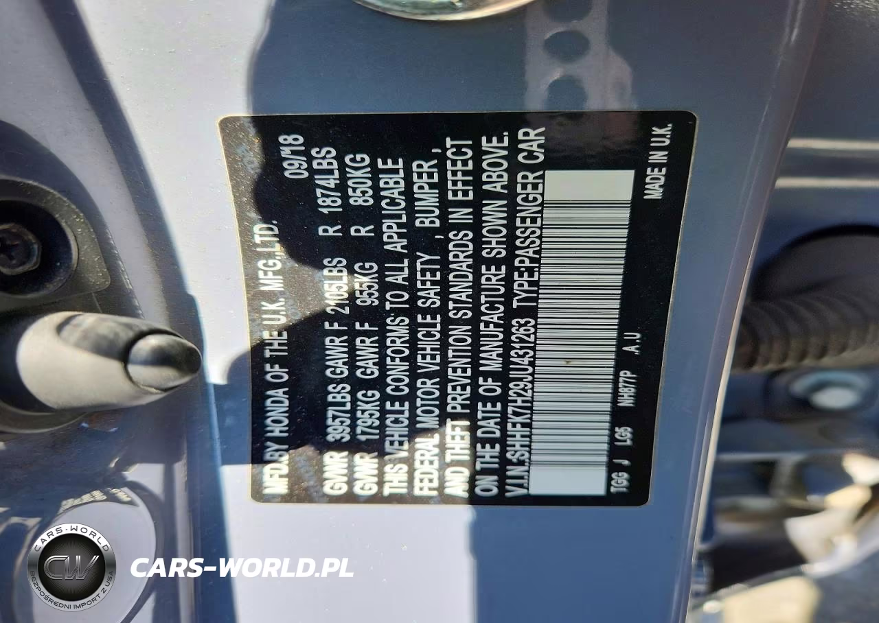 2018 Honda Civic Lx VIN:SHHFK7H29JU431263 - 12
