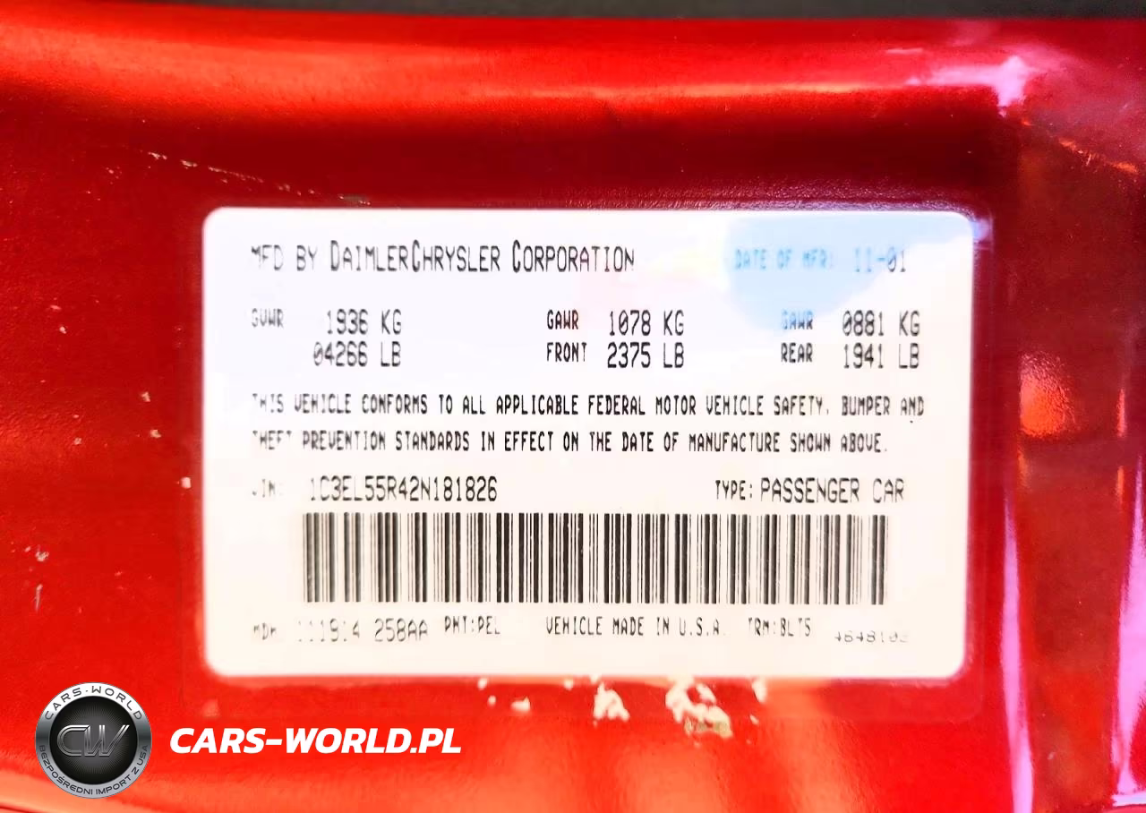 2002 Chrysler Sebring Lxi VIN:1C3EL55R42N181826 - 12