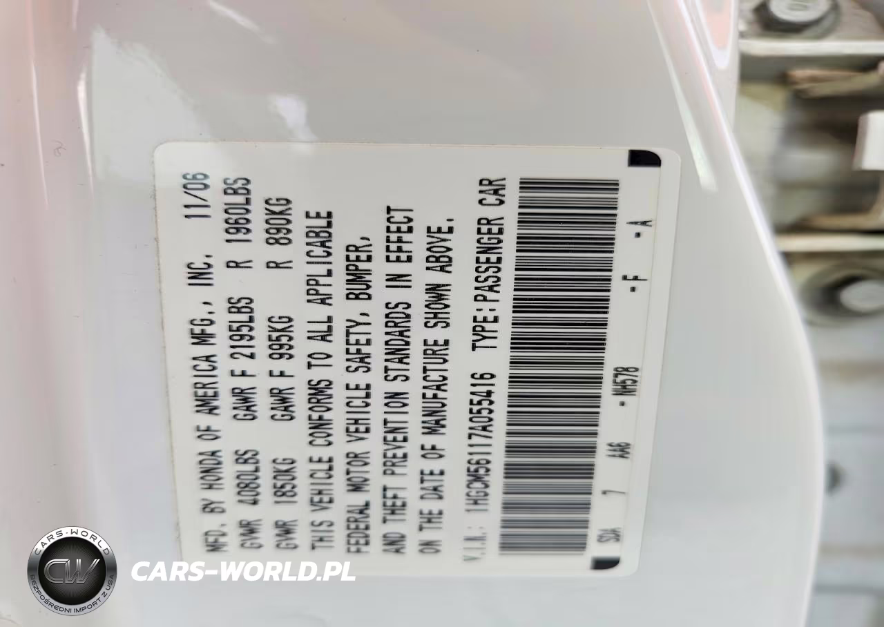 2007 Honda Accord Value VIN:1HGCM56117A055416 - 12