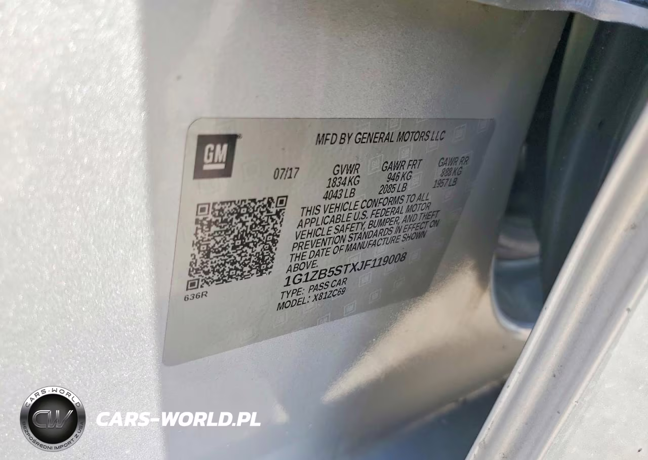 2018 Chevrolet Malibu Ls VIN:1G1ZB5STXJF119008 - 12