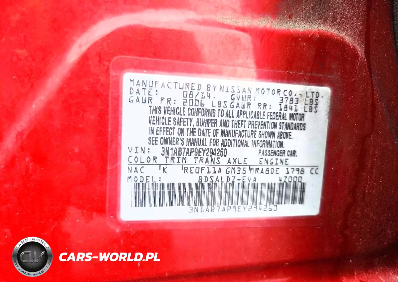 2014 Nissan Sentra Sv VIN:3N1AB7AP9EY294260 - 12