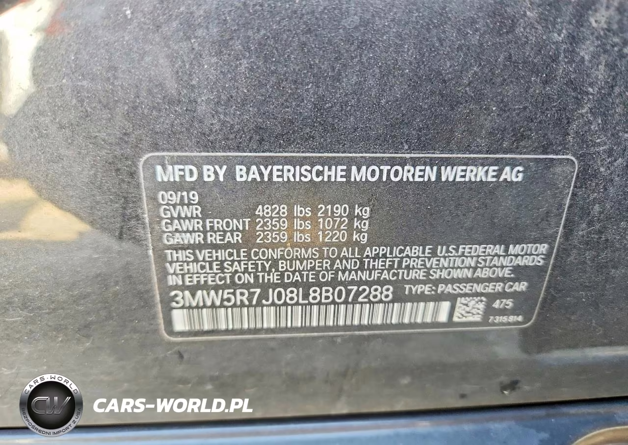 2020 BMW 330Xi VIN:3MW5R7J08L8B07288 - 12