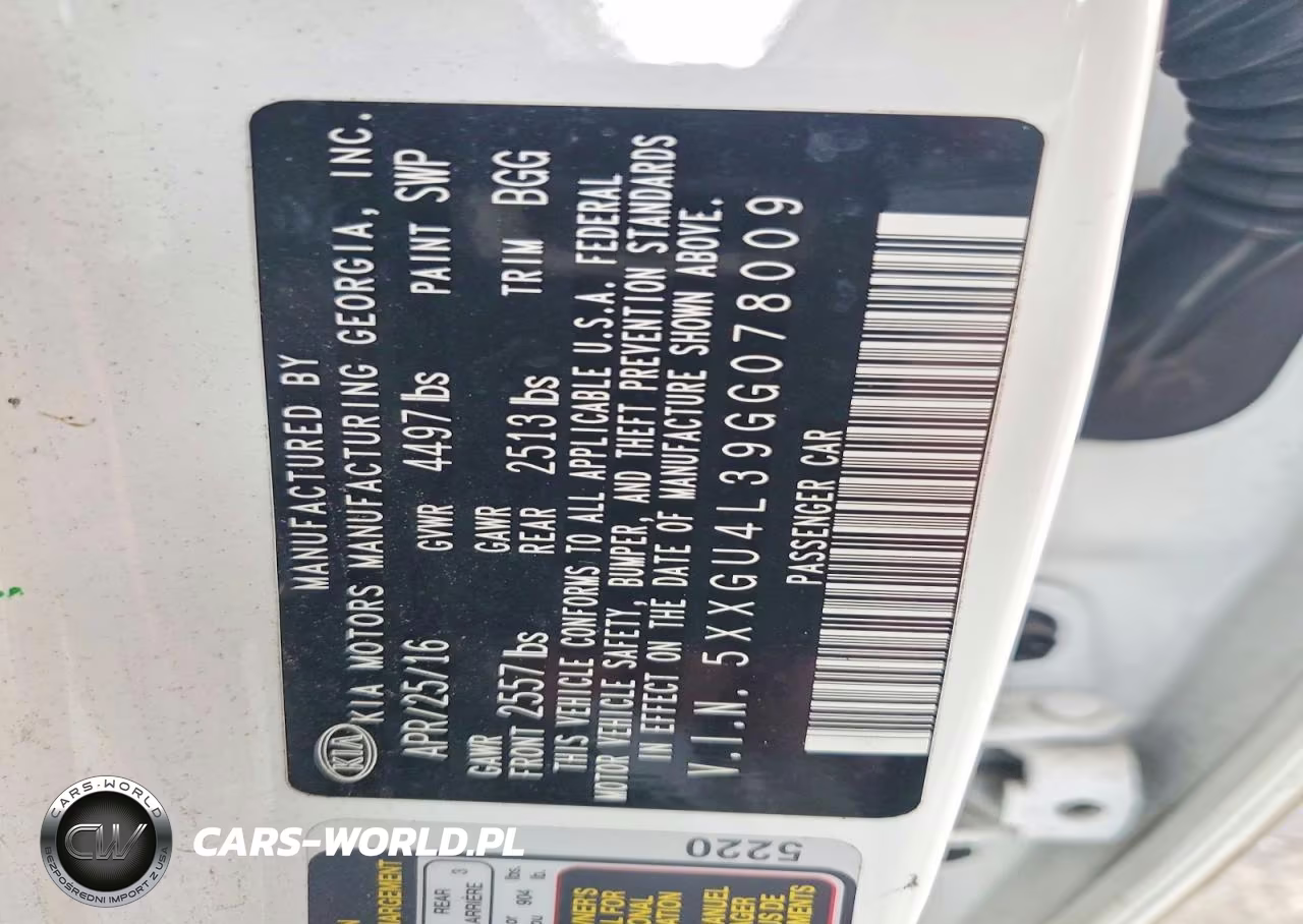 2016 Kia Optima Ex VIN:5XXGU4L39GG078009 - 12