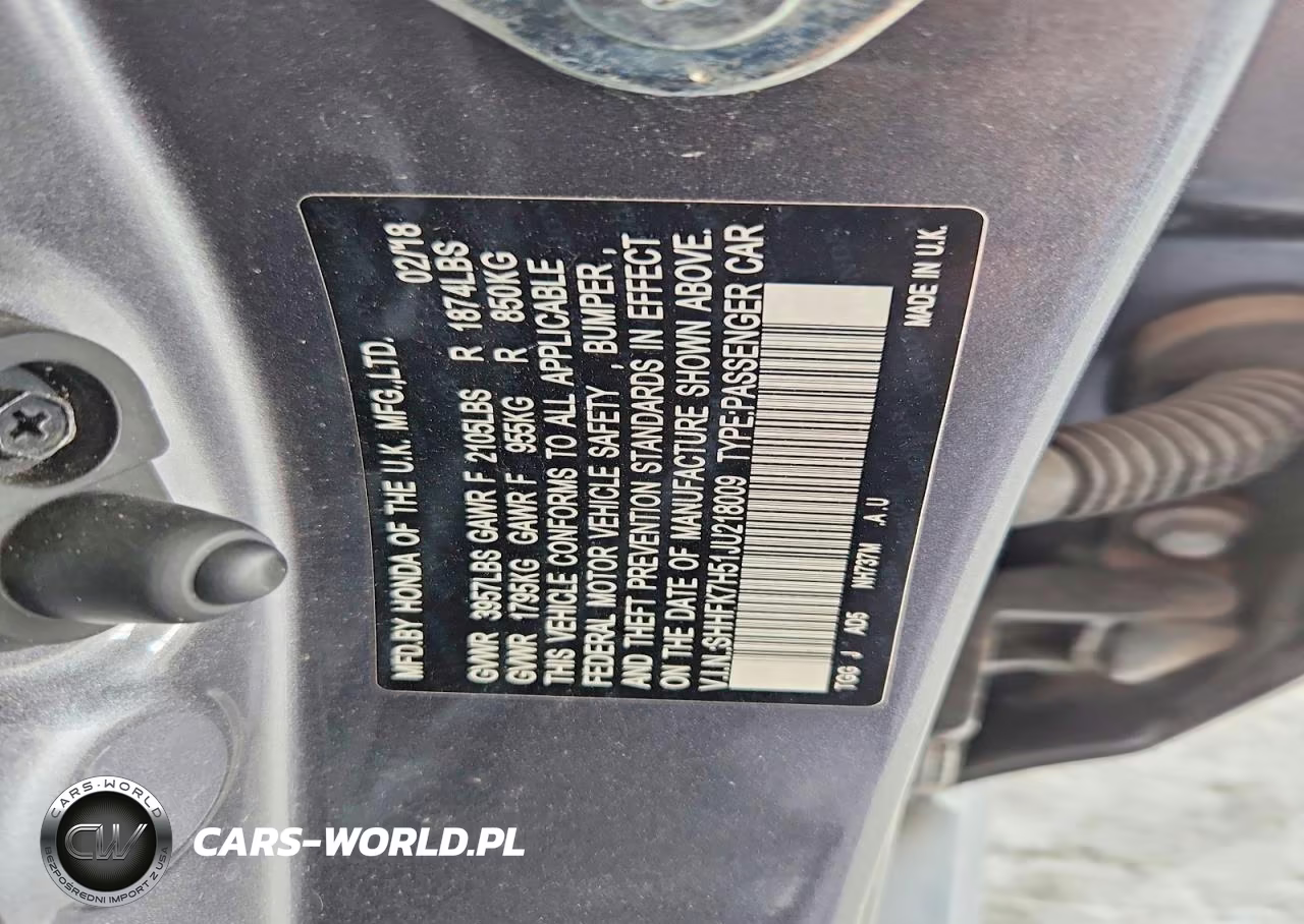 2018 Honda Civic Ex VIN:SHHFK7H51JU218009 - 12