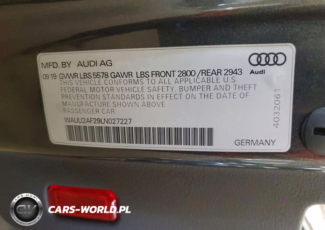 2020 Audi A7 Premium Plus S-Line VIN:WAUU2AF29LN027227 - 12