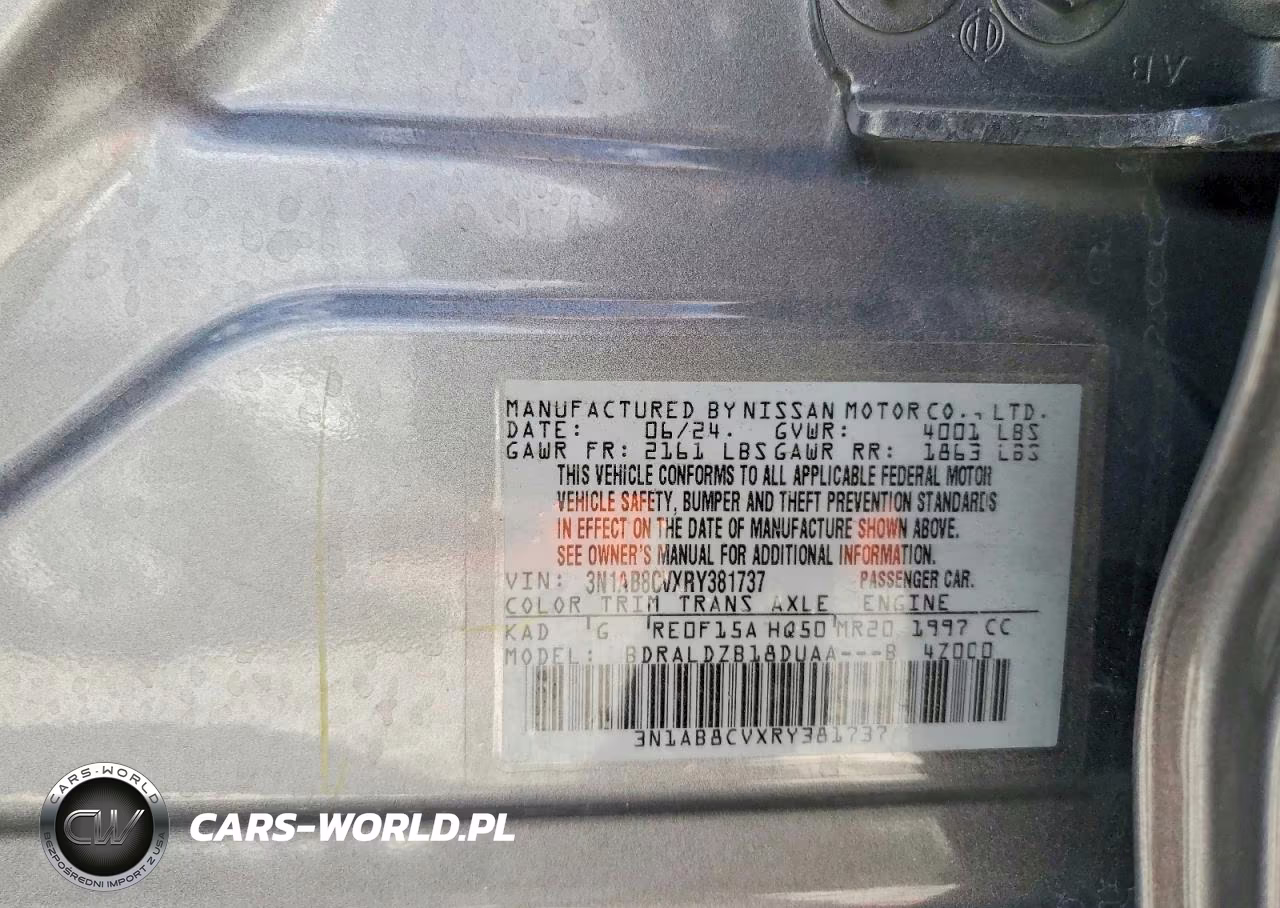 2024 Nissan Sentra Sv VIN:3N1AB8CVXRY381737 - 12