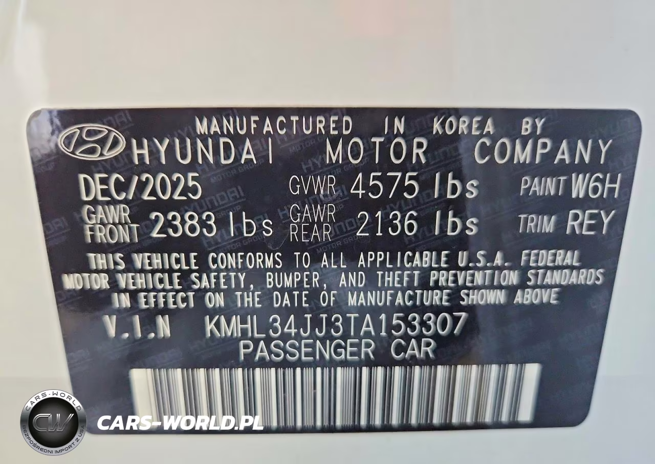 2026 Hyundai Sonata Hybrid Sel VIN:KMHL34JJ3TA153307 - 12