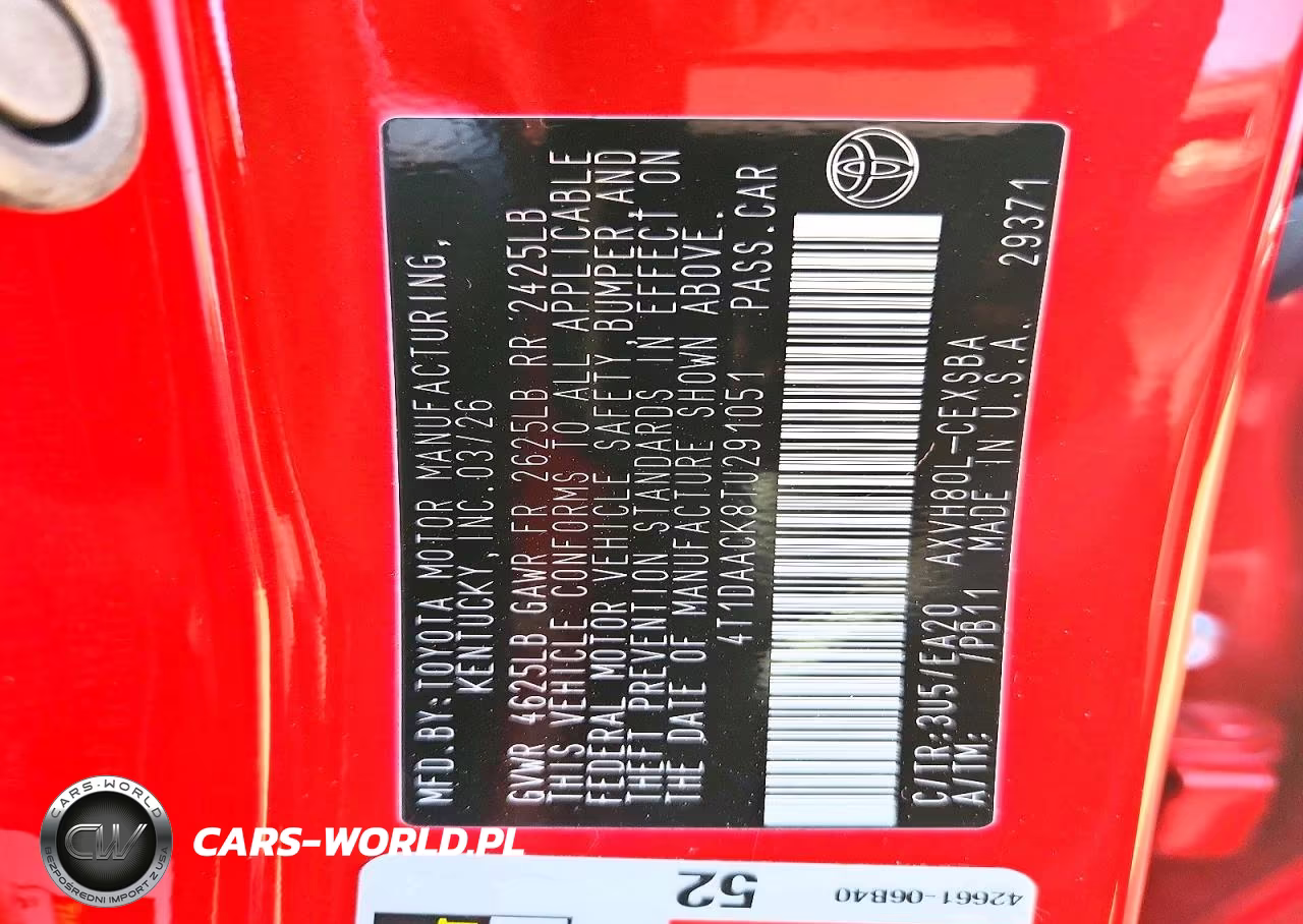 2026 Toyota Camry Se VIN:4T1DAACK8TU291051 - 13