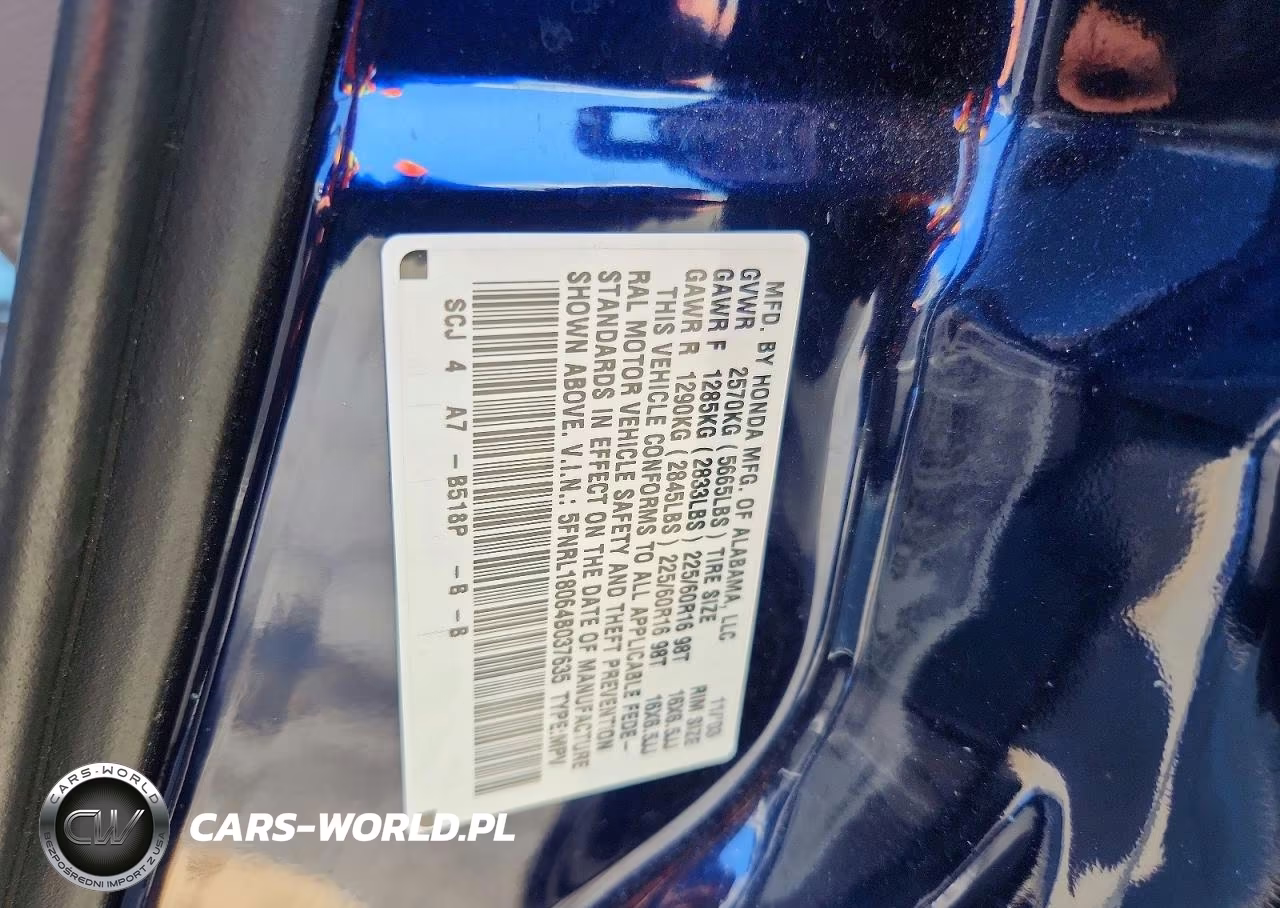 2004 Honda Odyssey Exl VIN:5FNRL18064B037635 - 13