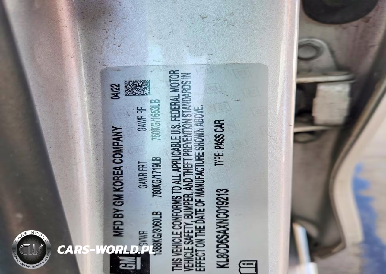 2022 Chevrolet Spark 1Lt VIN:KL8CD6SAXNC019213 - 12