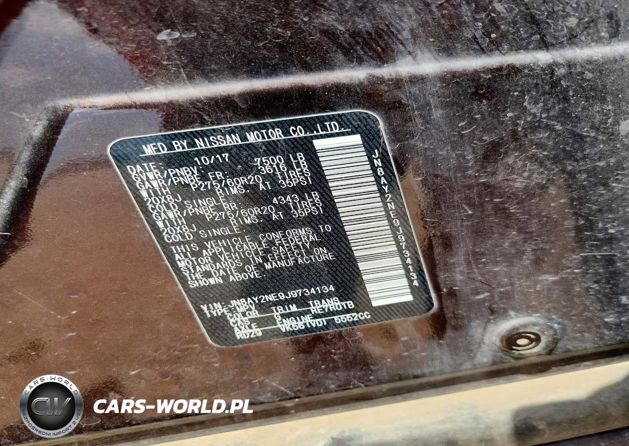 2018 Nissan Armada Platinum VIN:JN8AY2NE9J9734134 - 13