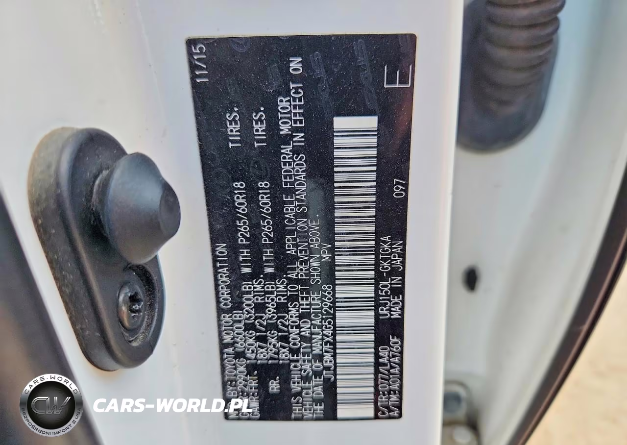 2016 Lexus Gx 460 VIN:JTJBM7FX4G5129668 - 13