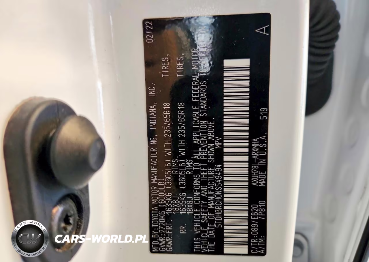 2022 Toyota Highlander Hybrid Xle VIN:5TDHBRCH0NS549494 - 13