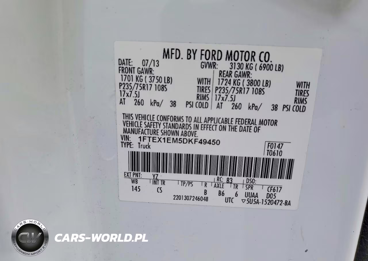 2013 Ford F150 Super Cab VIN:1FTEX1EM5DKF49450 - 12