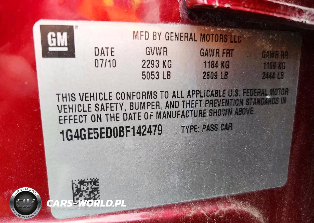 2011 Buick Lacrosse Cxs VIN:1G4GE5ED0BF142479 - 13