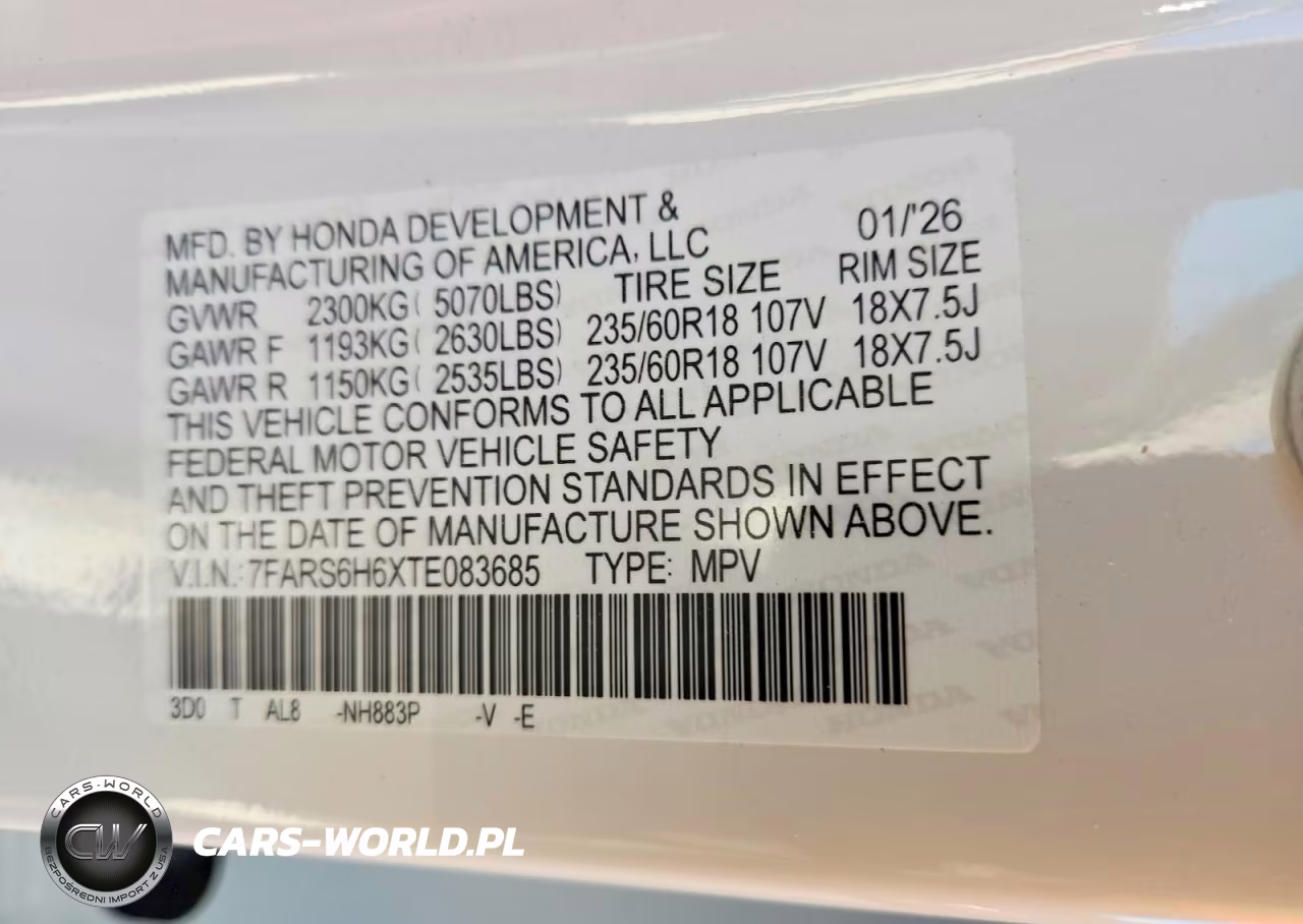 2026 Honda Cr-V Trailsport VIN:7FARS6H6XTE083685 - 13