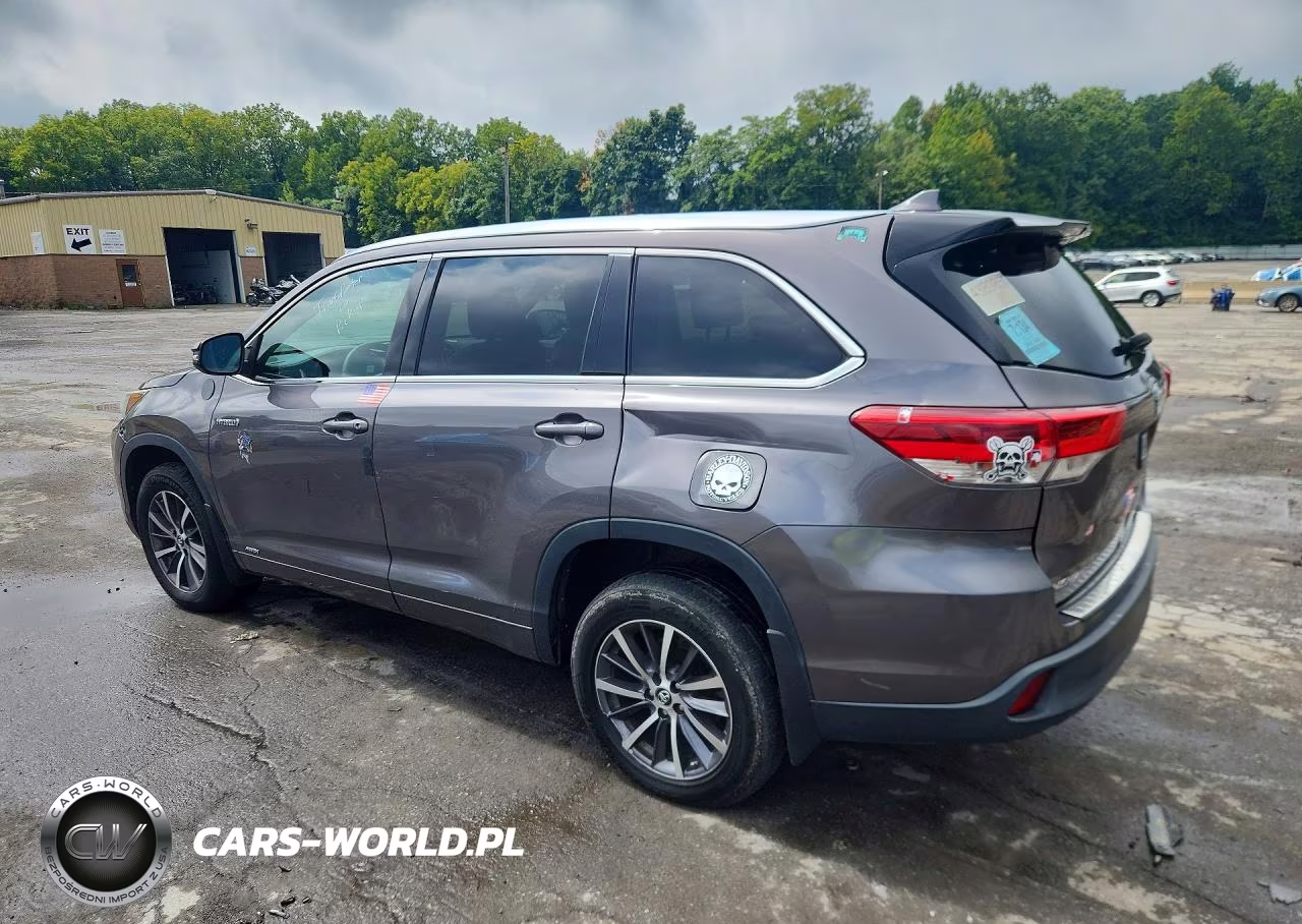 2017 Toyota Highlander Hybrid Xle VIN:5TDJGRFH5HS026619 - 2