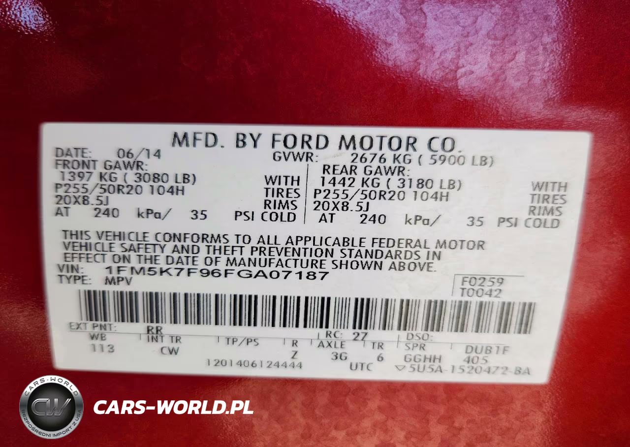 2015 Ford Explorer Limited VIN:1FM5K7F96FGA07187 - 13