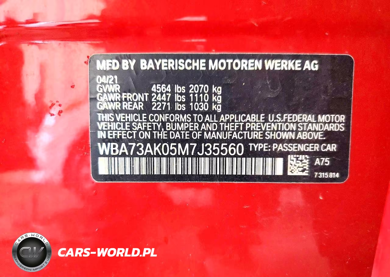 2021 BMW 228Xi VIN:WBA73AK05M7J35560 - 12