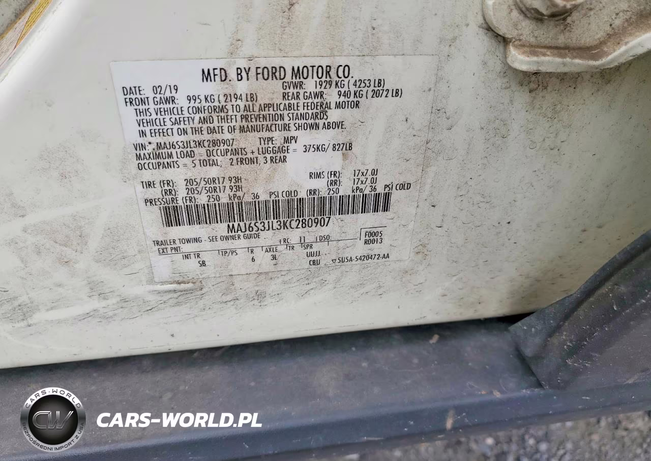 2019 Ford Ecosport Ses VIN:MAJ6S3JL3KC280907 - 13