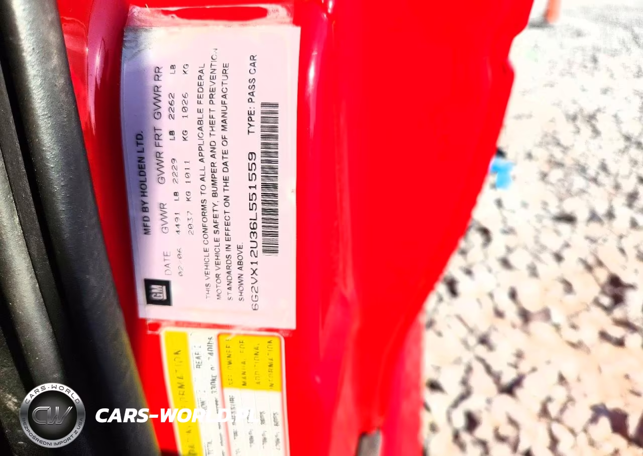 2006 Pontiac Gto VIN:6G2VX12U36L551559 - 13