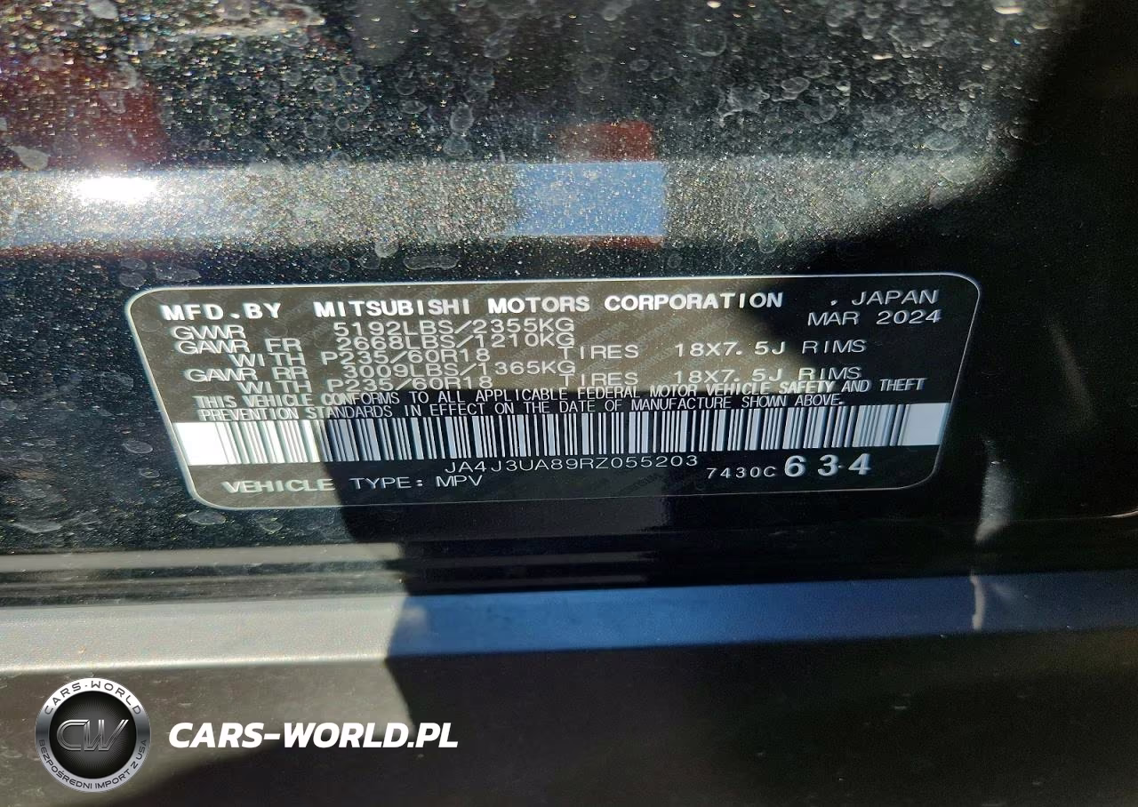 2024 Mitsubishi Outlander Es VIN:JA4J3UA89RZ055203 - 13