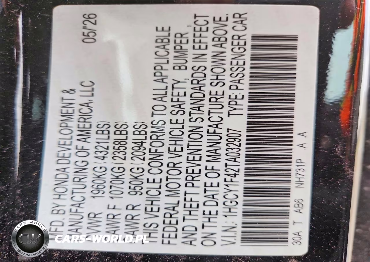 2026 Honda Accord Se VIN:1HGCY1F42TA032907 - 12