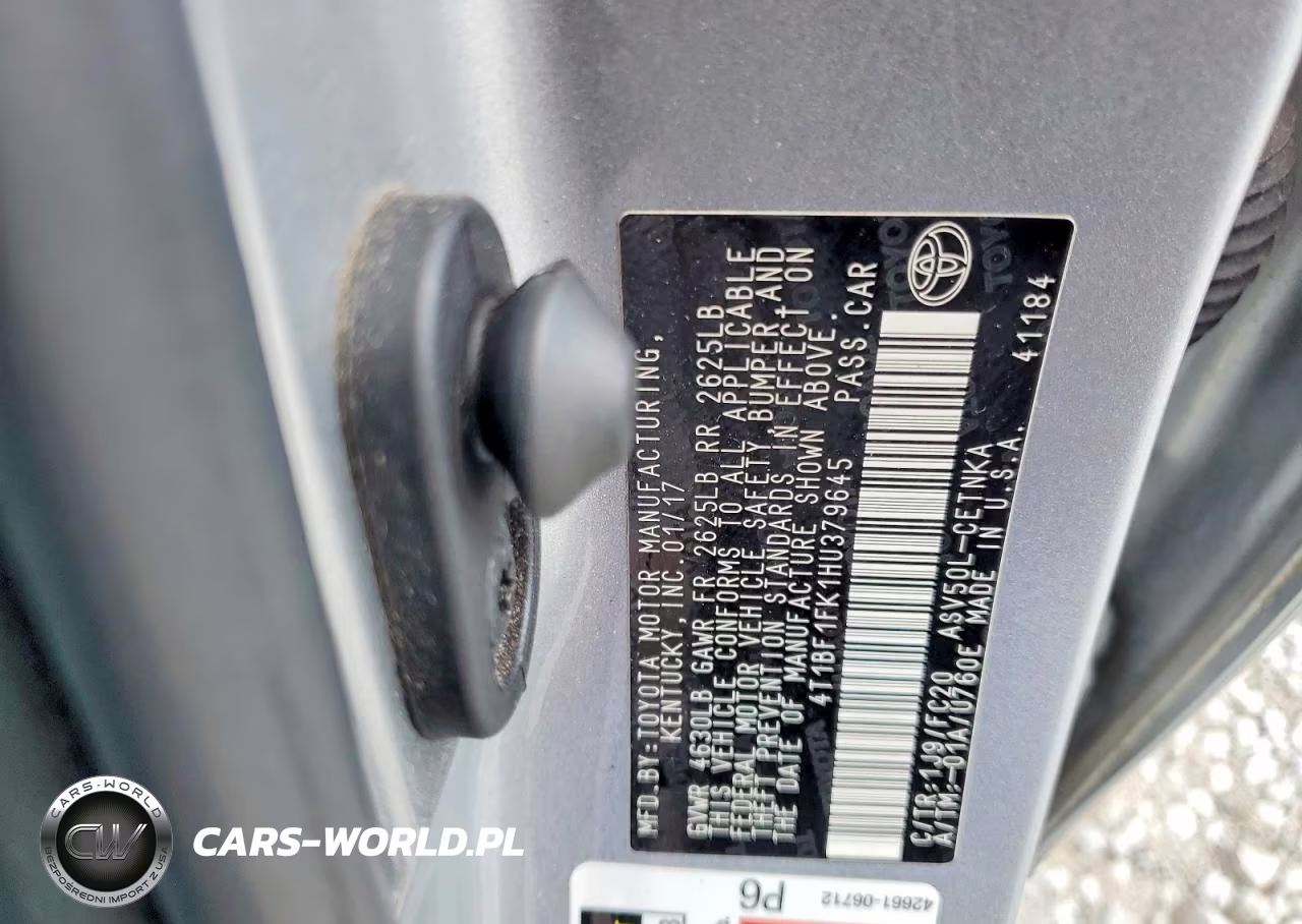 2017 Toyota Camry Le VIN:4T1BF1FK1HU379645 - 12